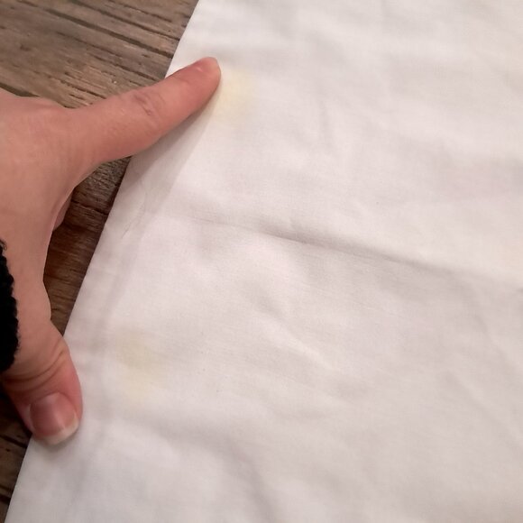 Vintage Cannon King Set 2 pillowcases Tres Grand Lace trim ivory off white cream - Picture 6 of 11